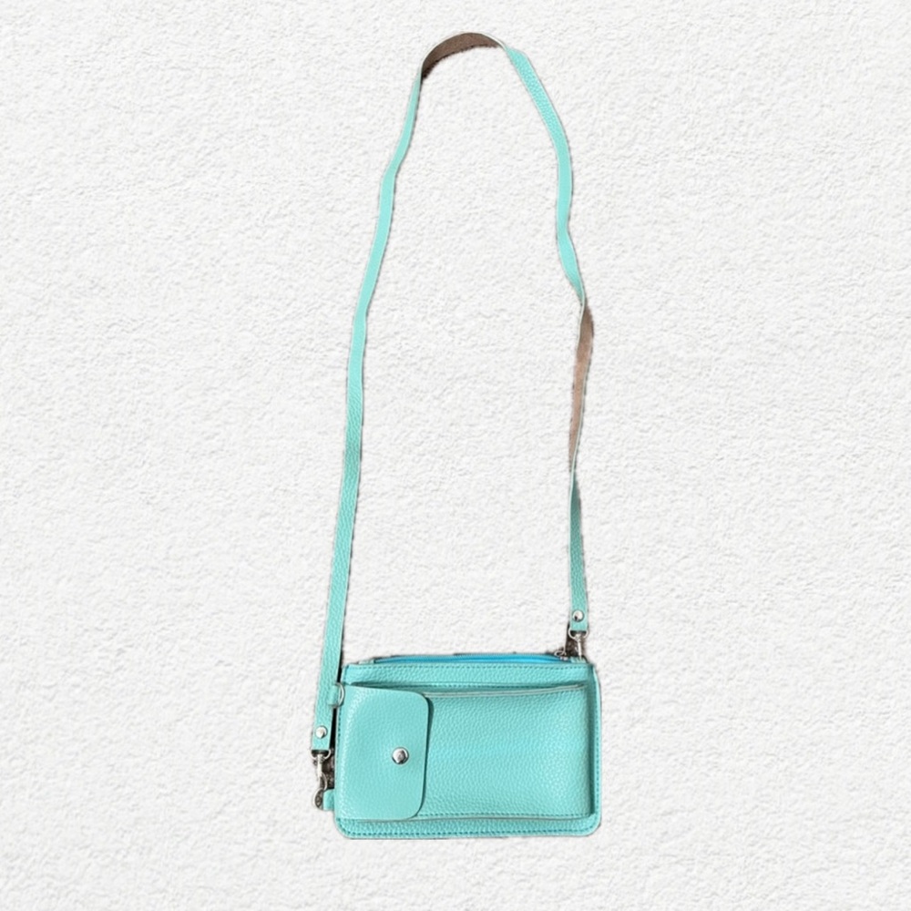 Turquoise Detatchable Wallet/Purse